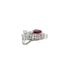 Pendentif Pendentif Cccktail or blanc rubis et diamants 58 Facettes 1.0002595/6