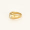 Bague 43 Bague chevalière en or jaune et diamant taille ancienne 58 Facettes PAL28682