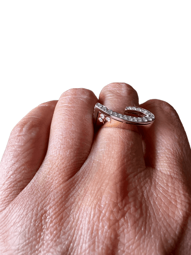 Bague 54 Bague Eventail Géometrique deux ors 58 Facettes 1.0002290/2