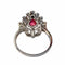 Bague 53 Bague en platine de style ancien avec diamants 58 Facettes Q350B