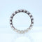 Bague 53 Alliance américaine or blanc, 20 diamants 2,30 carats 58 Facettes AB577