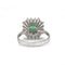 Bague 62 Bague - Or blanc, diamants et émeraude 58 Facettes 250176R