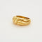 Bague 56 Bague jonc or jaune 58 Facettes LP242/4