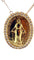 Collier Médaille miraculeuse en or et diamants sur chaîne coulissante 58 Facettes
