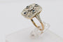 Bague 54 Ancienne bague en or Art Déco, Autriche, années 1920-1930. 58 Facettes 9898