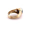 Bague 65 Chevalière homme en or jaune 18 carats saphir et diamants 58 Facettes