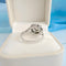 Bague ancienne diamants or gris 18K et platine 950/1000 58 Facettes 1750