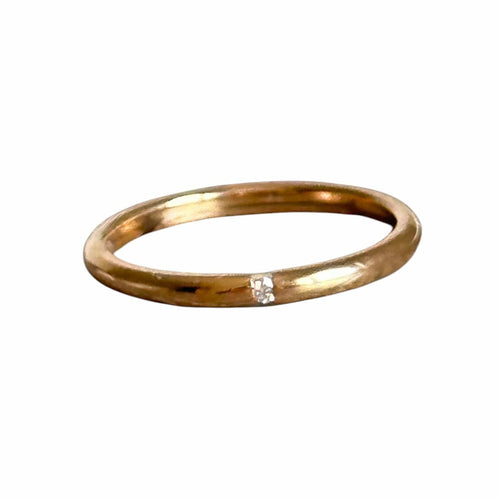 Bague 53 Bague or jaune, diamant 58 Facettes
