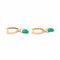 Boucles d'oreilles Boucles d'oreilles Créoles Or rose Chrysoprase 58 Facettes 3145035CN