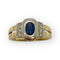 Bague 54 Bague or, saphir et diamants 58 Facettes 330076349