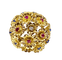 Bague 53 Bague - Bague multifleurs en or jaune et saphirs, rubis, diamants 58 Facettes AB671