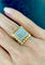 Bague 47 Bague or jaune platine avec pavage de diamants brillants et décor d'arabesques 58 Facettes