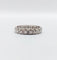 Bague 52 Alliance américaine or blanc 18k ornée de 0,38 carats de diamants taillés en brillants 58 Facettes A05015
