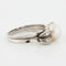 Bague 52 BAGUE EN OR BLANC ET PLATINE 18 CARATS 58 Facettes REF 10202/12