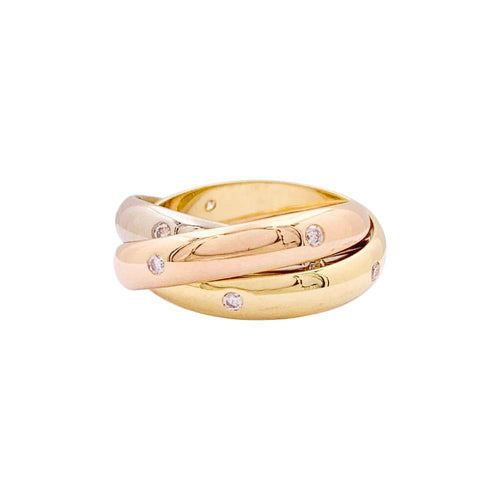 Bague 51 Bague Cartier, "Constellation", trois ors et diamants. 58 Facettes 34820