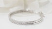 Boucles d'oreilles Créoles En Or Blanc Et Diamants 58 Facettes 31740