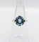 Bague 51 Bague cocktail vintage or jaune et aigue marine 58 Facettes A05744