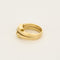 Bague 53 A.ROURE - « CHUT….JE T'AIME » - Bague ouvrante or jaune et diamant princesse 58 Facettes SQU3641
