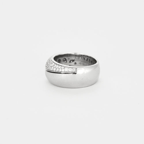 Bague 54 Bague or blanc pavage diamants 58 Facettes 3131232