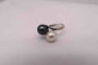Bague Bague or blanc perles Toi et Moi 58 Facettes 12332