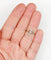 Bague 52 Bague antique diamants taille roses en or 18k monture fleurie 58 Facettes A06398