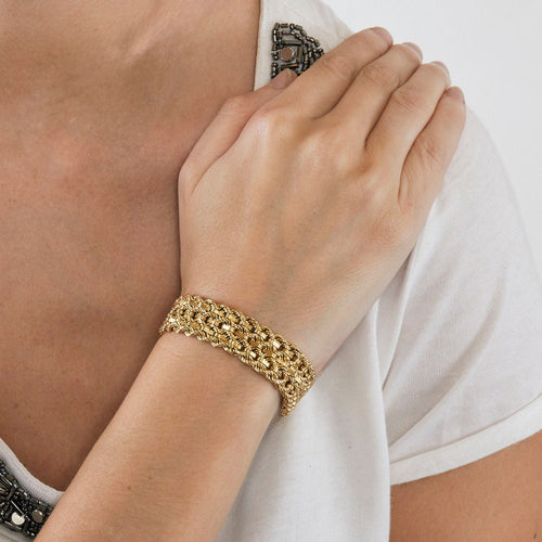 Bracelet Bracelet ou jaune 58 Facettes LP498/2