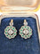 Boucles d'oreilles Boucles d'oreilles en platine avec émeraudes et diamants 58 Facettes