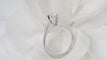 Bague 55 solitaire en or blanc et diamant 0,41 ct Certifié 58 Facettes 31816