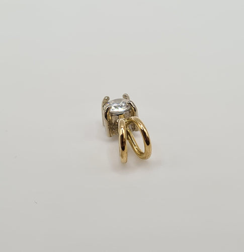 Pendentif Pendentif or jaune diamant 0.25ct 58 Facettes