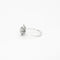 Bague vintage, diamants, or gris