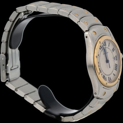 Montre Cartier Montre Santos Galbée Ronde 58 Facettes MT41466
