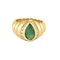 Bague 53 Bague en or jaune, émeraude et diamants 58 Facettes LIS2487X2