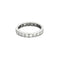 Bague 53 Alliance tour complet platine et diamants 58 Facettes ENG10229