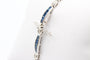 Bracelet Bracelet or blanc, saphirs et diamants 58 Facettes 240395
