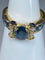 Bague 56 KORLOFF - bague saphirs, diamants, émail bleu 58 Facettes