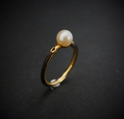 Bague 53 Bague Perle, Poils d'éléphant 58 Facettes 880108