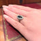 Bague 54 Marquise or blanc diamants saphir 58 Facettes 30610