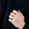 Bague 53 Bague comète or blanc et diamants 58 Facettes 23/266B