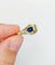 Pendentif Pendentif Art Déco or jaune et verre bleu (circa 1930) 58 Facettes A05640