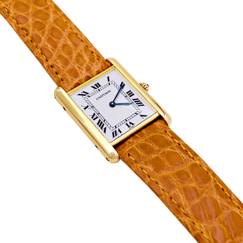 Montre Montre Cartier, "Tank Louis Cartier", or jaune. 58 Facettes 34456