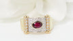 Bague 55 Bague ruban en or bicolore, diamants et rubis 58 Facettes 32538