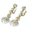 Boucles d'oreilles boucles d'oreilles en platine avec diamants 58 Facettes Q187B