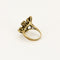 Bague 46,5 Bague or jaune à décor de papillon, opale, émail et diamants 58 Facettes B250439