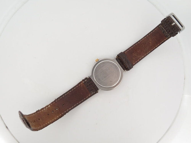 Montre vintage montre HERMES captain nemo quartz 32 mm en or & acier 58 Facettes 266233