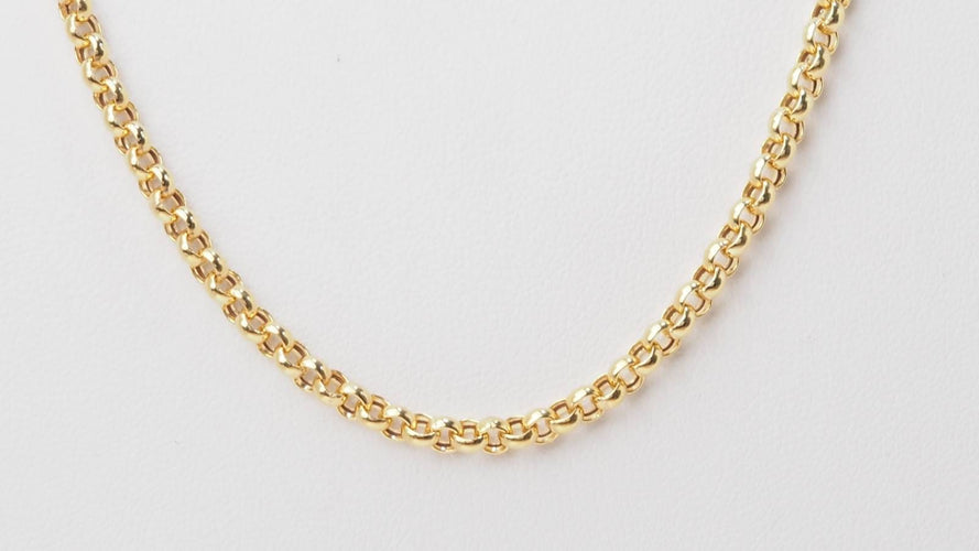 Collier Collier maille jaseron en or jaune 58 Facettes VLFR6343