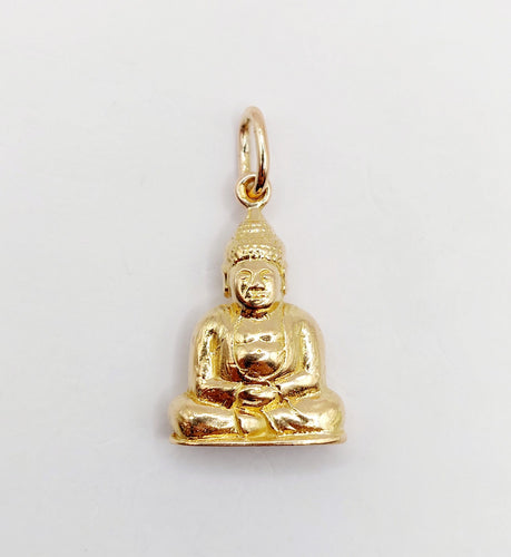 Pendentif Pendentif vintage XXL or jaune bouddha 58 Facettes A05543