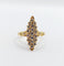 Bague 53.5 Bague marquise or et diamants 58 Facettes A04191