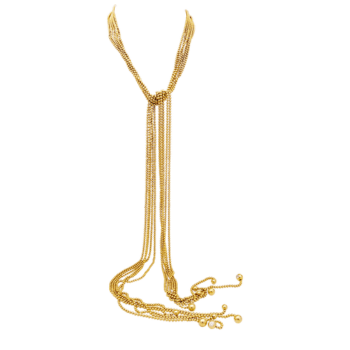 Collier Collier Cartier, "Draperie", or jaune, diamants. 58 Facettes 34704