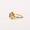Bague 52 Bague marguerite émeraude diamants en or jaune 58 Facettes