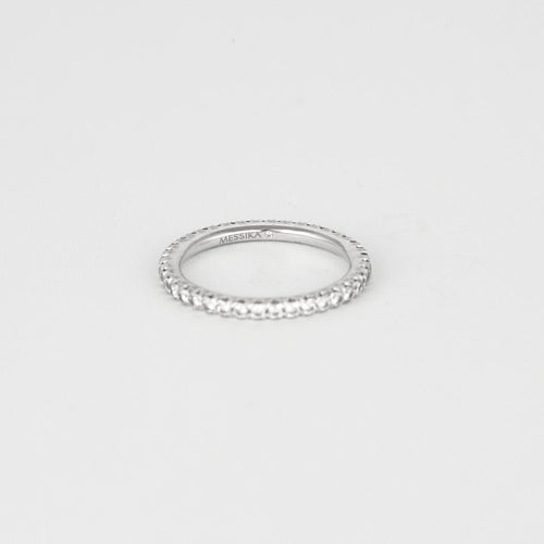 Bague 53 MESSIKA - Alliance GATSBY or blanc diamants 58 Facettes M8721